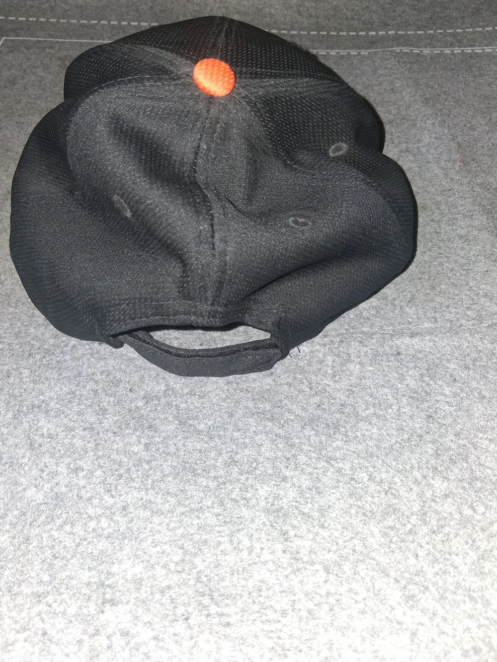 Kids Black Baseball Cap with Orange Embroidered SF Logo